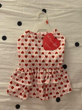 Heart Print Pet Dress 🩷❤️